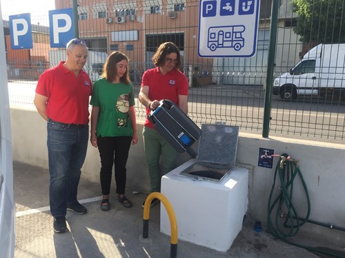 EMAYA abre un punto de servicios para autocaravanas en el parque verde de Son Castelló 
